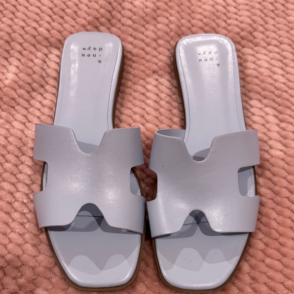 a new day Shoes - a new day Light Blue Women's Slide Sandals